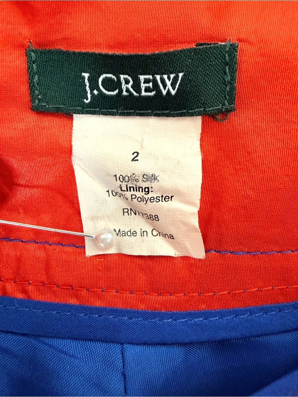 J.Crew 100% Silk Flared Skirt | Cobalt Blue Pleated A-Line Midi | Fully Lined